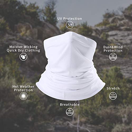 Saitag Sun Dust Protection Neck Gaiter Breathable Elastic Face Scarf Mask For Hot Summer Cycling Hiking Fishing #TOP2