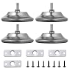 Billiard Table Leg Levelers, 4 Pcs Pool Table Leg Leveling Risers 5D with Adjustable Height, Robust Metal Table Leveling Feet for Billiard Tables, Ping-Pong Tables, Soccer Tables