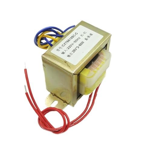 Transformateur 220V 28V 1A EI66 alimentation symétrique 28V-0-28V