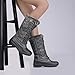 DREAM PAIRS Women's DP Warm Faux Fur Lined Mid Calf Winter Snow Boots,Size 8,Grey,DP-Avalanche