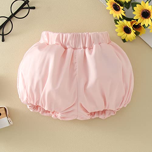 Shorts de corrida infantil para bebês meninas verão algodão casual floral flor shorts harém ativo gu