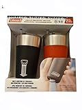 Coleman Stainless Steel Tumbler with Straw, 15 Hours, 2 Pack, Multi-Function Lid, Spill-Resistant Lid, Bottle Opener