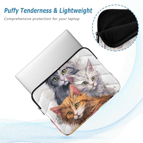 Funda para portátil 13-14 pulgadas impermeable con diseño de gato miniatura 5