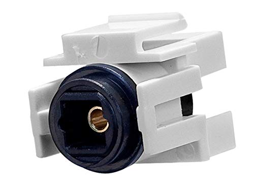 Image of Keystone Jack - Toslink Female to Female Coupler Adapter (White)