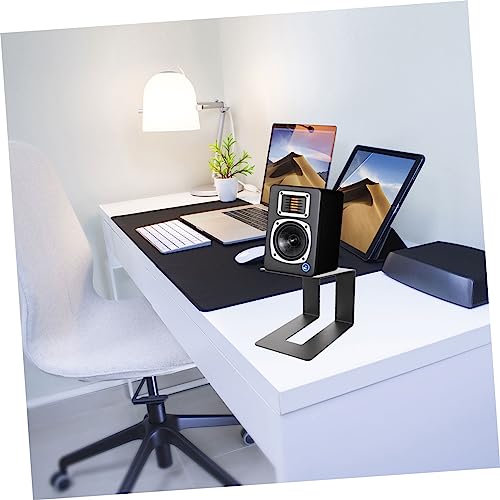 Soporte para altavoces de computadora SHOWERORO elevador de estantería metálico para mesa 2