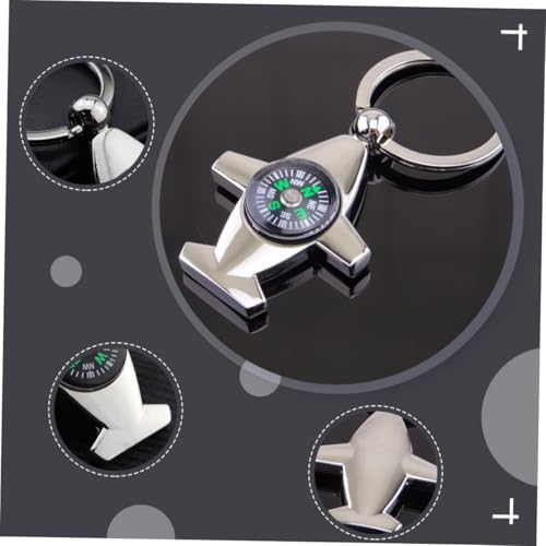 Levemolo set de 3 brújulas colgantes para llavero portátil miniatura 5