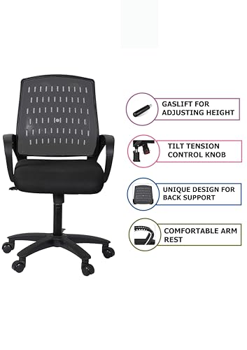 Image of NGFC Ergonomic Office, Gaming, Study, Computer, Boss,Desk Chairs for Office Work at Home |Chairs for Work from Home| Metal Base Seat Height Adjustable Chair |Comfortable & Spacious Seat Under 5000