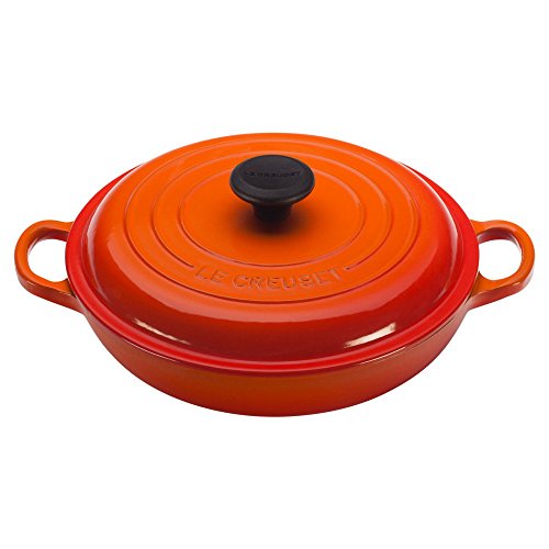 Le Creuset Enameled Cast Iron Signature Braiser, 5 qt. , Flame