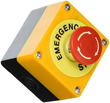 AC660V 10A Plastic Shell Red Sign Emergency Stop Mushroom Push Button Switch
