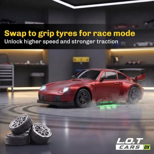 L.O.T TOYS Store L.O.T TOYS Flare RC Drifting Car 4x4, 20Kmph, Red - Image 5