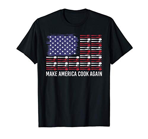 Patriot Make America Cook Again Chef Restaurant T-Shirt
