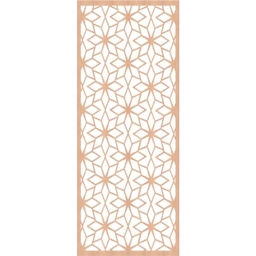 Image of 25 3 /8 inchW x 64 3 /8 inchH x 1 /4 inchT Lake Decorative Fretwork Wood Wall Panels, Alder
