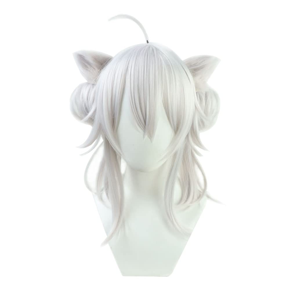 Long Straight Blue Mixed Purple Conversion Wig Lifelike Daily Synthetic Hair Full Head Cover Daily Cute Anime Halloween Carnival Comic Exhibition Hair Natural Ombre Wigs with Bangs