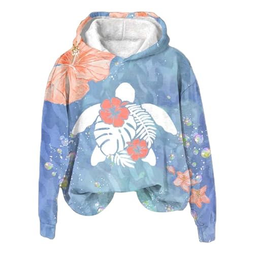 Genérico Blue Banana Sudaderas Sudadera+Roja+con+Capucha Sudaderas con Capucha para Mujer, Sudaderas con Capucha para Adolescentes y niñas, Chaquetas de otoño, Sudadera Basica Mujer (Blue, XL)