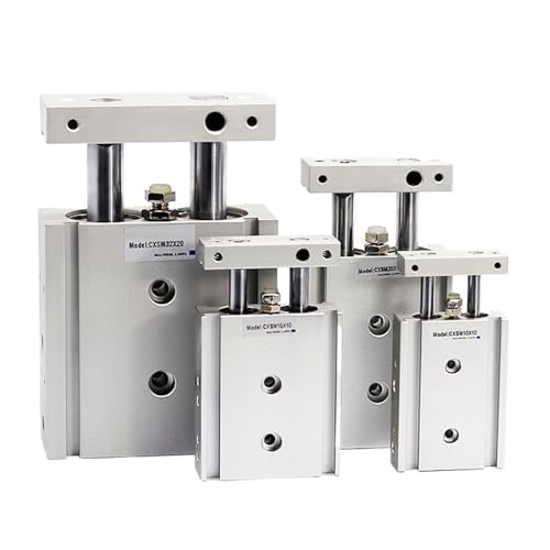 Vérin pneumatique CXSM15 double effet pour guidage précis anti-rotation