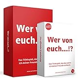 Wer von euch...!? zieht euch die Schuhe aus! 🤯 Achtung: Wer von euch...!? ist nicht geeignet für Leute, die keinen Spaß verstehen! Als Geburtstagsgeschenk, im Festival, an Silvester, zum Vortrinken, oder zur Abschlussfeier. Mit diesem Partyspiel sind unvergessliche Abende vorprogrammiert!