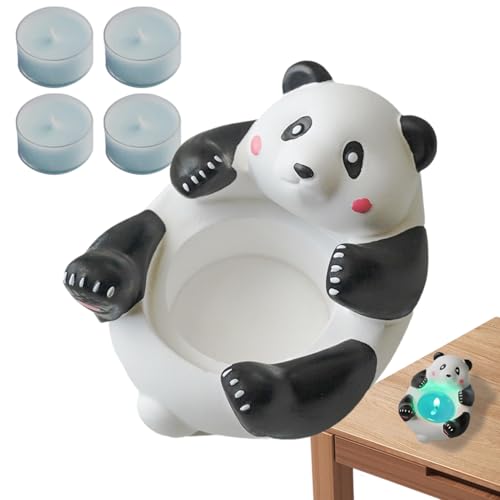 PortaTealight, Tealight Colorate - Portaprofumato con 4 votive | Simpatico supporto in gesso per artigianato, supporto per candela a lume di tè per centrotavola, decorazione estetica per la casa