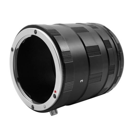 FocusFoto Macro Extension Tube Ring Set for Nikon F-Mount DSLR Camera Lens D7500 D7200 D7100 D7000 D90 D810 D800 D800E D750 D700 D600 D3200 D5100 D5200 D5300 D5500 D5600 D4 D3 for Close-up Photography