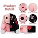 Qleewei Goth Bunny Plush Rabbit Stuffed Animal Horror Plushies Easter Creepy Spooky Bunny Stuffed Animal Crazy Rabbit Plushie Toy