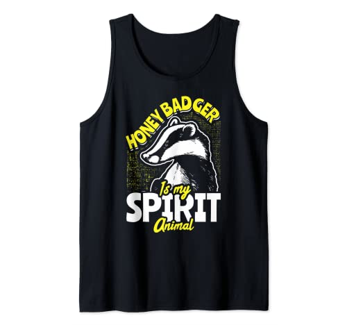 My Spirit Animal is Honey Badger Forest Animal regalo divertido Camiseta sin Mangas