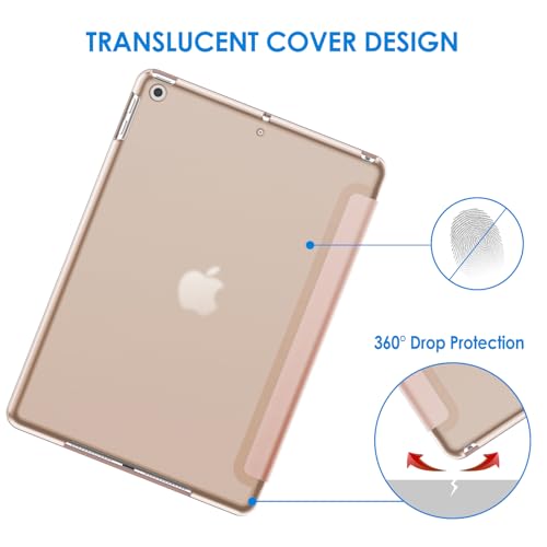 Image of JETech Case for iPad 10.2-Inch (2021 /2020 /2019 Model, 9 /8 /7 Generation), Auto Wake /Sleep Cover (Rose Gold)