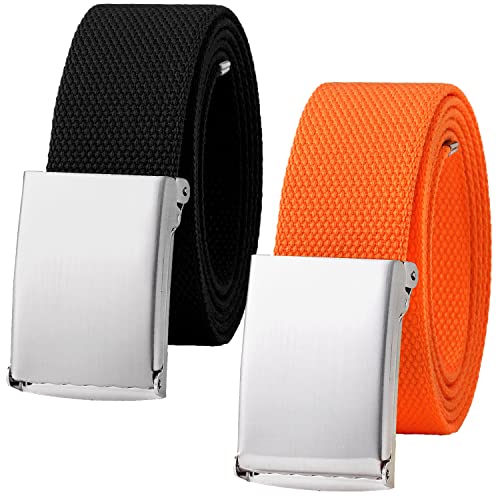 Image of Falari Canvas Web Belt Fully Adjustable Cut to Fit Golf Belt Flip Top Buckle