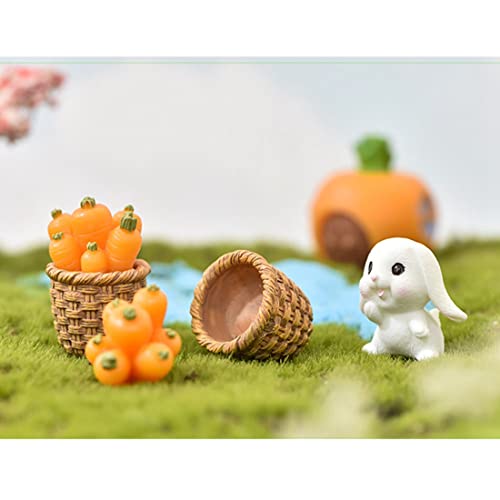 Huhebne 7 PeçAs Miniaturas de Jardim Miniaturas de Coelho Animais Figuras de Artesanato FaçA Você Me