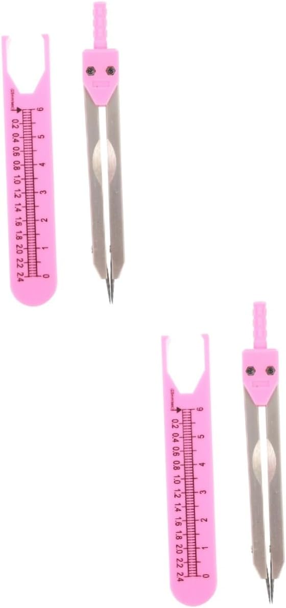 2pcs Calipers Measuring Tool with Ruler and Electrocardiogram Divider Drafting Calipers for Accurate Measurements Nursing Use and Drawing