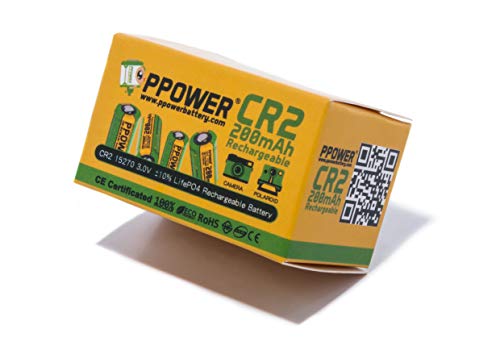 12X PPOWER 3V Capacità Reale 200 mAh CR2 15270
