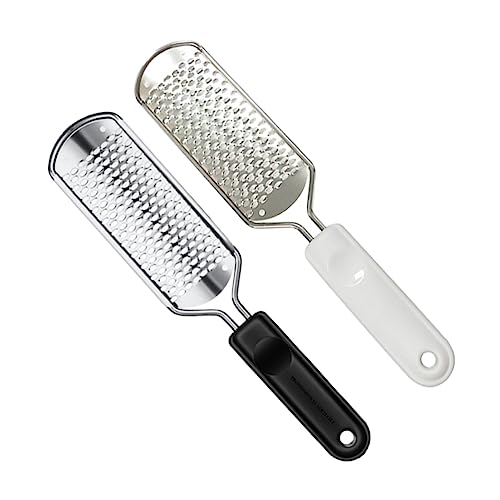Beavorty Lime per Piedi Professionali Resistenti e Lavabili, Set da 2 Pezzi Unisex Doppia Superficie per Rimozione Calli e Pelle Morta, Strumenti Pratici per Cura Piedi a Casa