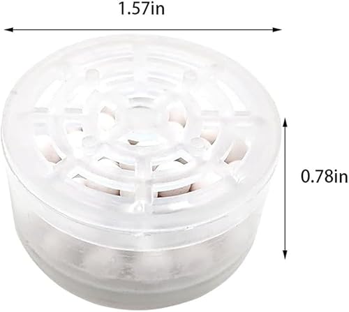Miniatura 2 de 4 cartuchos de filtro de repuesto para cabezal de ducha, filtro de ducha de cloro y fluoruro y reduce los sólidos disueltos, filtro de agua dura