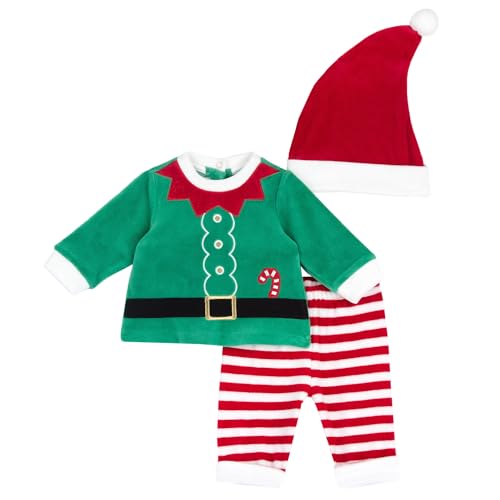 Ensemble de Noël bébé garçon Chicco en velours, le cadeau idéal