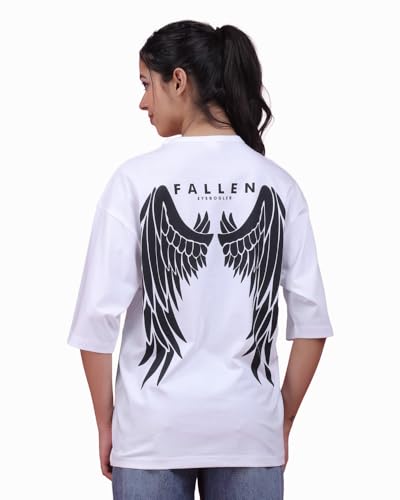 T-shirt surdimensionné avec motif de lettres Noble Monk mode femme