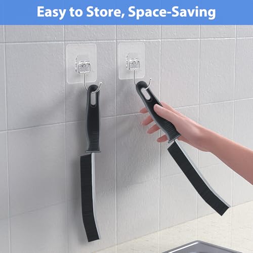Image of PUFTEM Crevice Cleaning Brush, Hard Bristle Multifunctional Cleaning Brush Tool, Gap Scrub Brush, Cleaning Tools for Narrow Gaps, Grout, Tile Seams, Window Tracks, Car Vents, 3PCS (3)