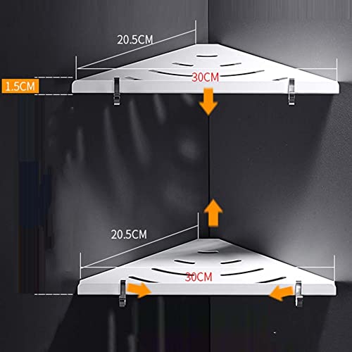 Étagère de salle de bain d'angle adhésive pour stopper le désordre