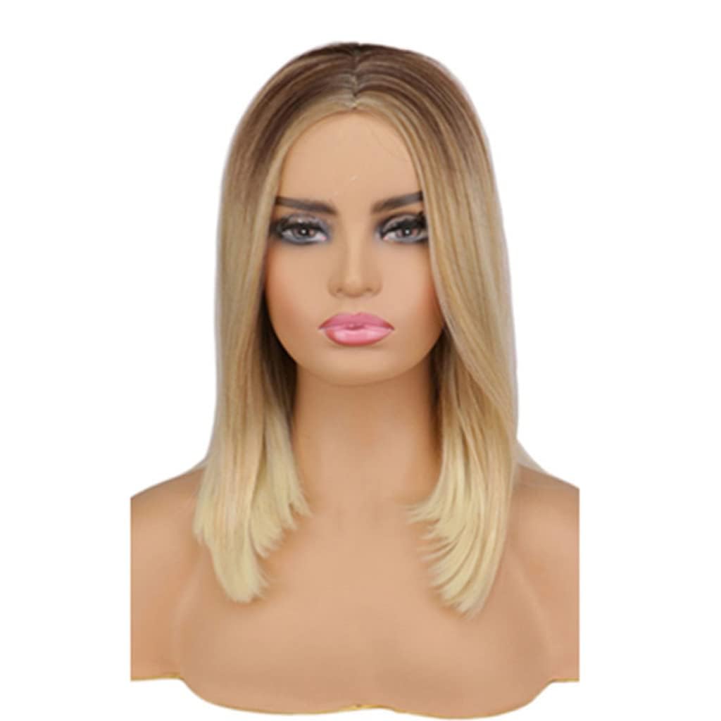 Brown Short Wigs Short Straight Bob Wig With Bangs Brown Mix Blonde Synthetic Hair Wigs For White Black Women Natural Heat Resistant Fibre Wigs Adjustable(Mix Blonde 1,Hairnet) Brown Short Wigs Short Straight Bob Wig With Bangs Brown Mix Blonde Synthetic Hair Wigs For White Black Women Natural Heat Resistant Fibre Wigs Adjustable(Mix Blonde 1,Hairnet)