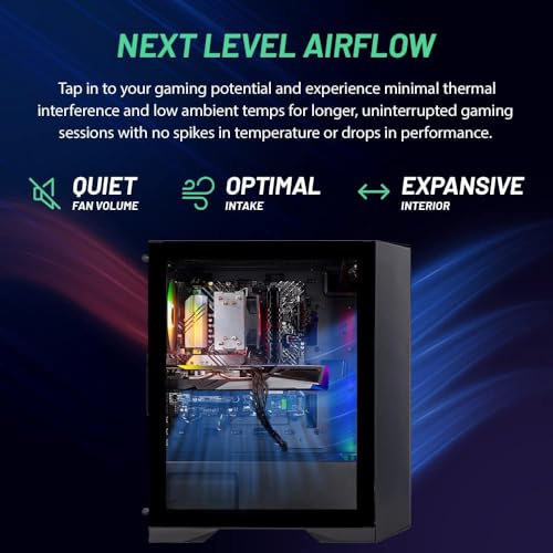 Image of Skytech Gaming Nebula Gaming PC, AMD Ryzen 5 5500 3.6GHz, NVIDIA RTX 5060 Ti 16GB VRAM, 1TB Gen4 NVMe SSD, 32GB DDR4 RAM 3200, 650W Gold PSU, WI-FI 5, Windows 11, Desktop