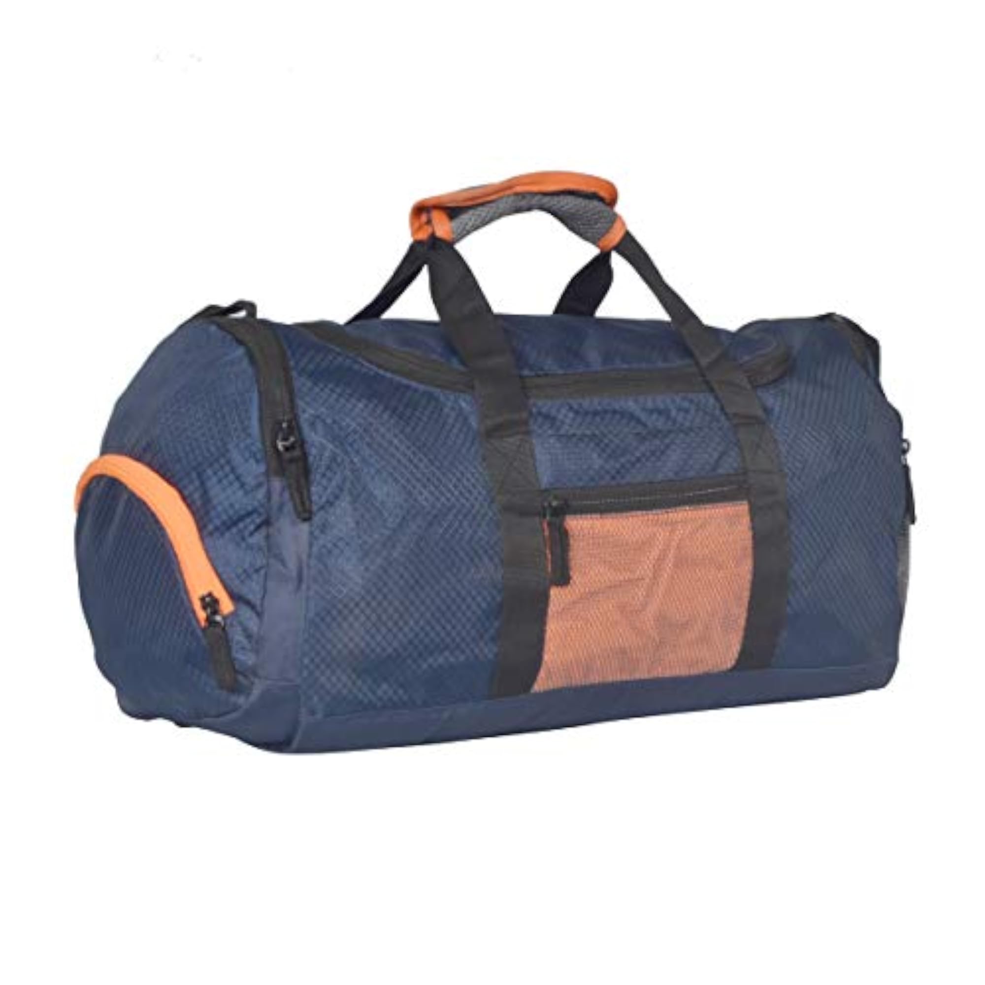 Stylish Travel Duffel Bag ? Navy Orange