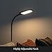 Brightech Litespan Slim LED Floor Reading Lamp - Tall with Adjustable Gooseneck, Dimmable for Living Rooms, Offices & Bedrooms - Black