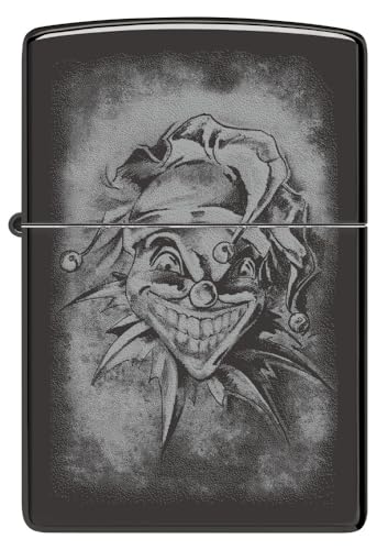 Encendedor Zippo de bolsillo negro brillante miniatura 2