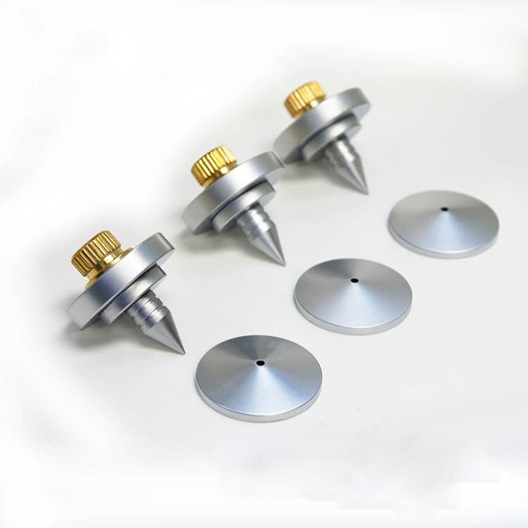 Generic 4PCS M8x45 Speaker Spike Isolation Spike Stand Foot Speaker Cone Spike Base Pads