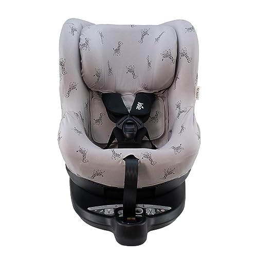 JYOKO Kids Funda de algodón Compatible con Joie Spin 360 y Nuna Rebl (Giraffe, Funda Joie I-Spin 360)
