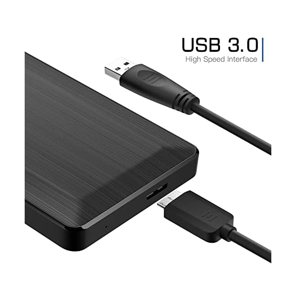UnionSine Ultra Slim 250GB Externe Tragbare Festplatte 2,5 Zoll USB 3.0 Backups HDD Tragbarefür für TV,PC,Mac,MacBook… – Bild 5