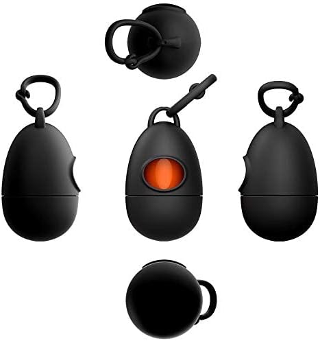 Miniatura 5 de TUG Dispensador de bolsas de basura para perros con bolsas para excrementos de perro, 15 bolsas por rollo, con dispensador negro