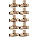 SharkBite 1 Inch Crimp Tee, Pack of 10, Brass Plumbing Fitting, PEX Pipe, PE-RT, UC374LFA10
