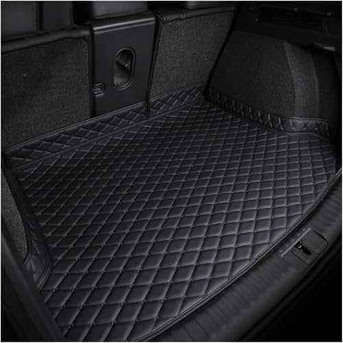 Tapis de coffre pour Peugeot 2008 phase 1 (2014-2019) en cuir PU noir protection intégrale