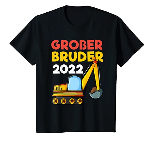 Niños Großer Bruder 2022 - Excavadora de regalo para anuncio de nacimiento Camiseta