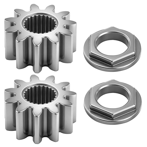 Ohoho 2 x Pack 717-1554 Steering Shaft Pinion Gear & Bushing Kit Compatible with MTD 717-1554 941-0656A 741-0656 Fits Toro 112-0863 and Cub Cadet LT1042 LT1045 LT1046 LT1050