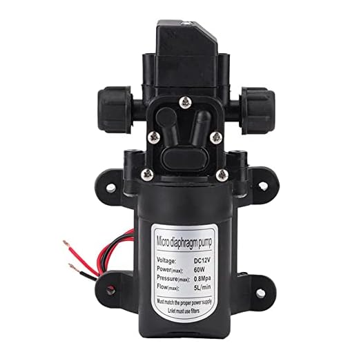 Samfox Husvagn vattenpump 12 v husvagn vattenpump inline vattenpump husvagn vattenpump vattenpump - DC 12 V högt tryck 116 Psi självflödande vattenpump för husvagn camping båt