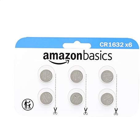 Amazon Basics CR1632 Lithium Coin Battery, 6-Pack
